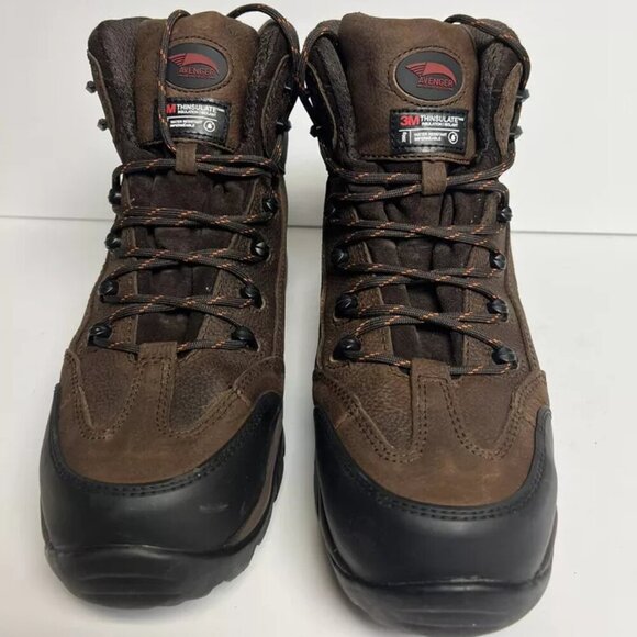 Avenger Mens A7264 Insulated Hiker Boots Brown, Size 11 EE main image 3